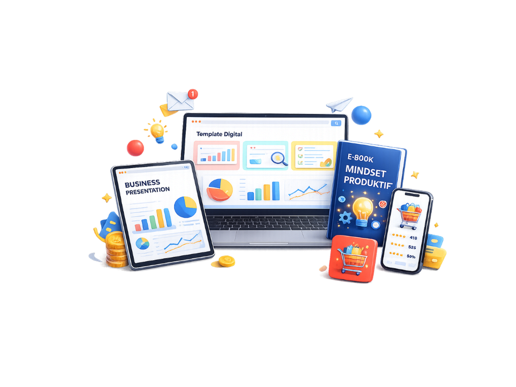 Ilustrasi produk digital BoosterStudio