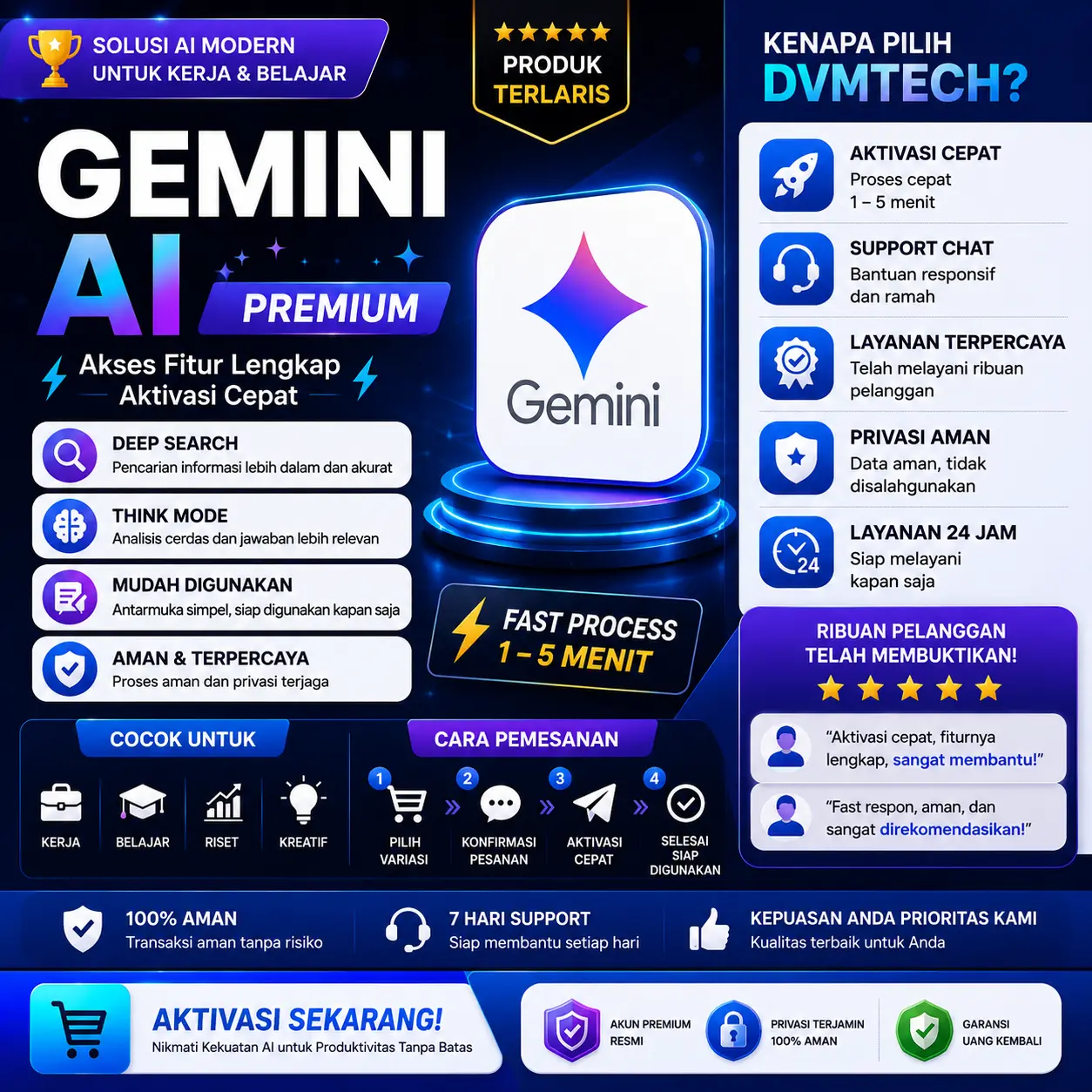 GEMINI AI PRO 1 BULAN