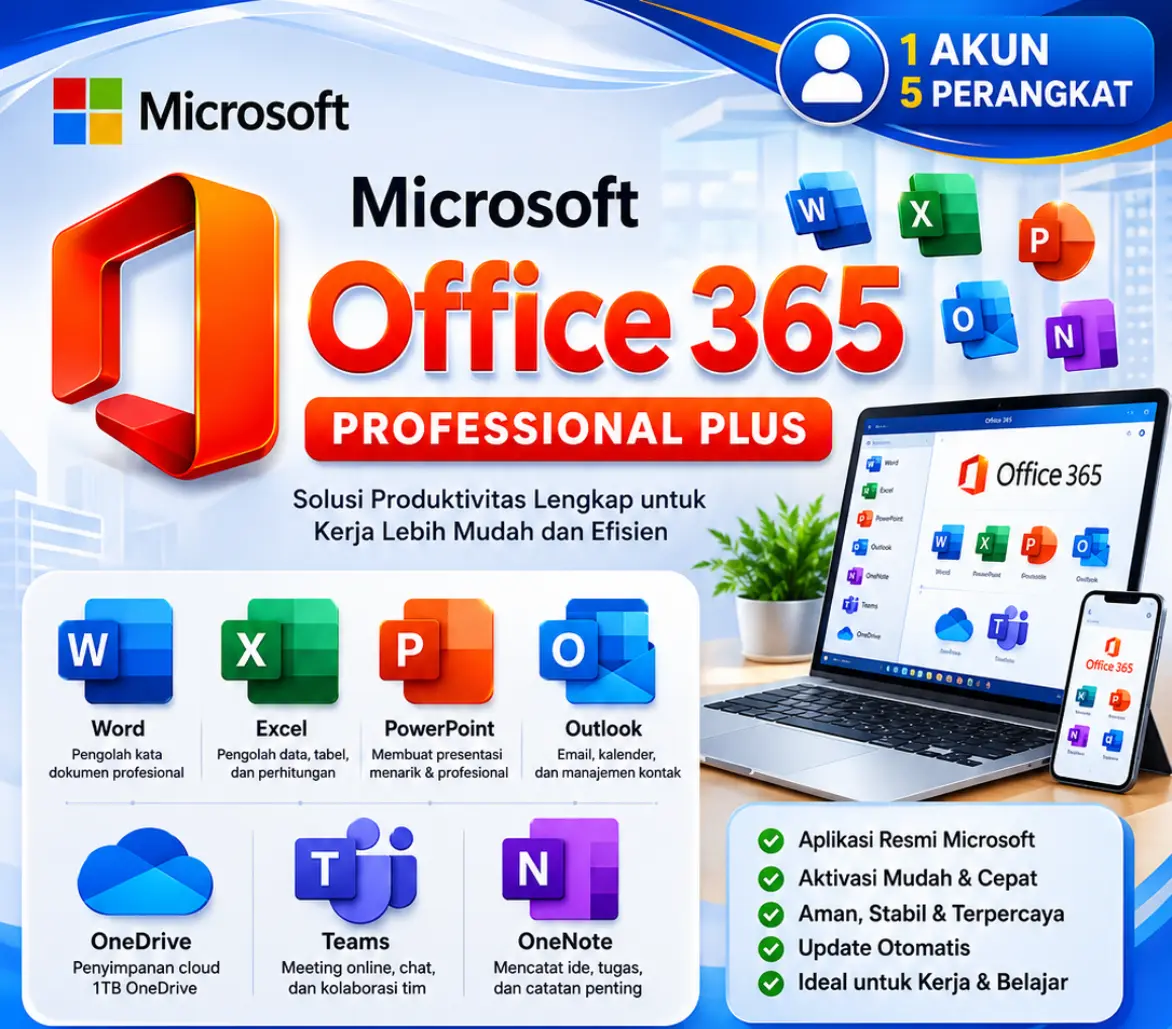 Microsof Office 365 for Windows dan Mac